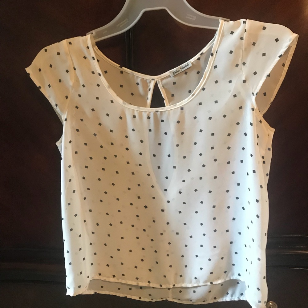 Blue Sketch top